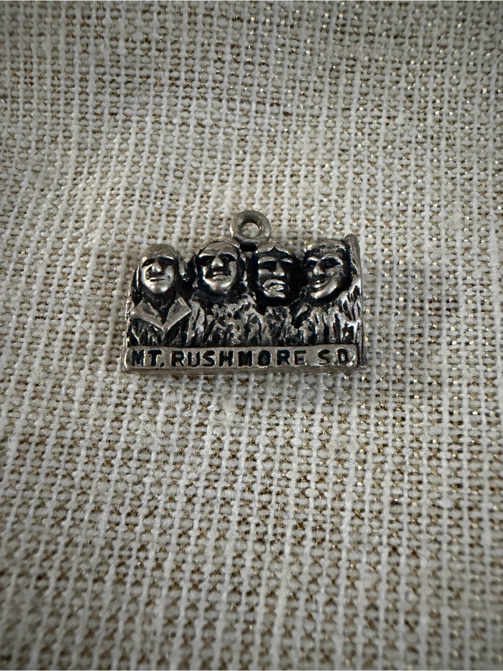 Mt. Rushmore Silver Charm Pendant